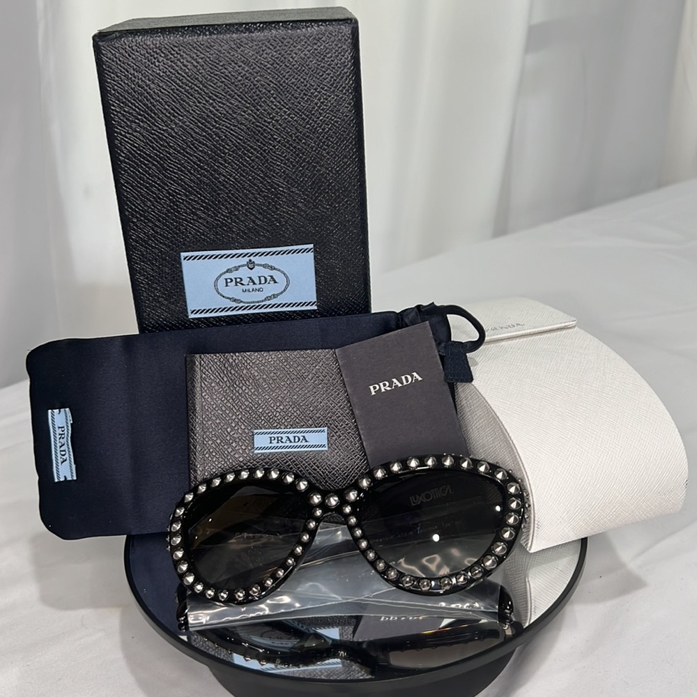 NWT Prada Cat Eye Studded Sunglasses Set (#2)